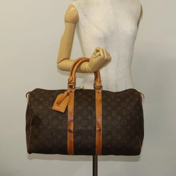 LOUIS VUITTON Monogram Keepall 45 Boston Bag M41428 LV Auth 132552 - Picture 15 of 16